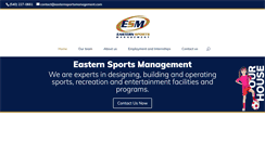 Desktop Screenshot of easternsportsmanagement.com